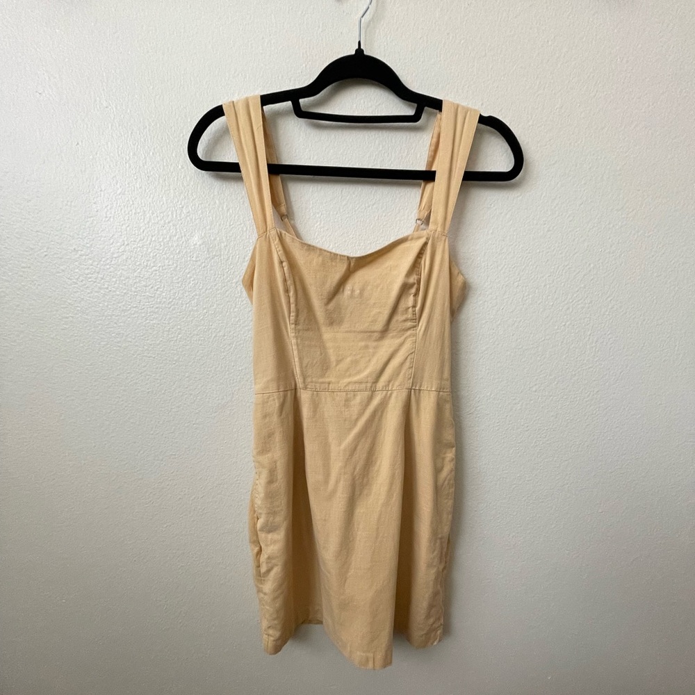 Abercrombie and fitch XS yellow 100% cotton dress